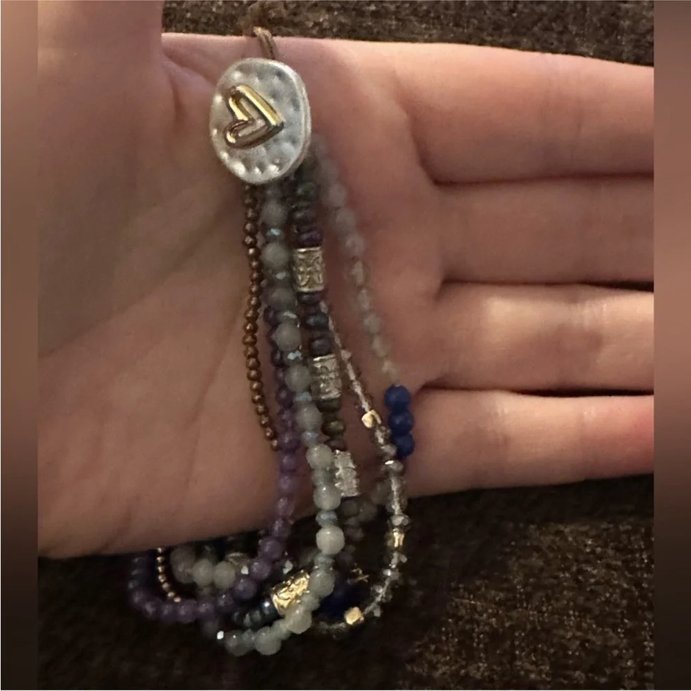 DEMDACO Beaded Your Journey One Size‎ Fits Most Charm Bracelet